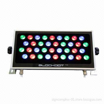 36W LED Wall Washer with 1W Cree LEDs and Aluminum + Tempered Glass Material